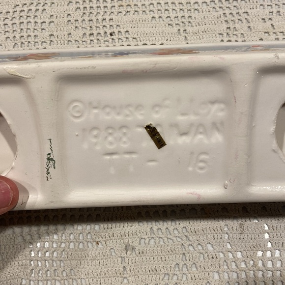 Vintage House of Lloyd Ceramic Christmas Bear and Goose Cracker Tray - Picture 6 of 7